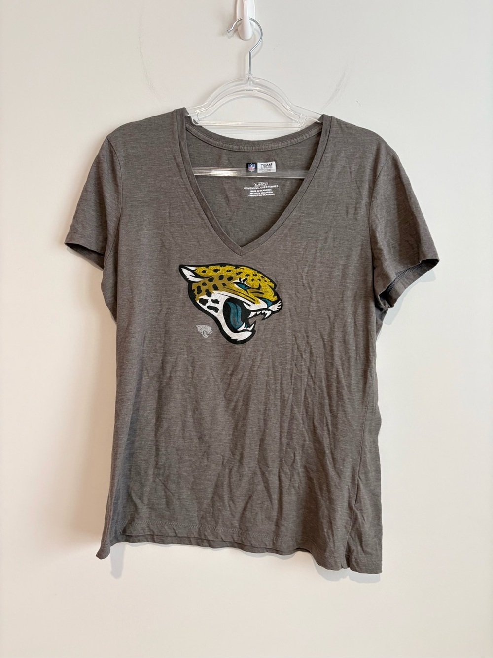 NFL Jacksonville Jaguars Logo Womens T-Shirt grey size XL